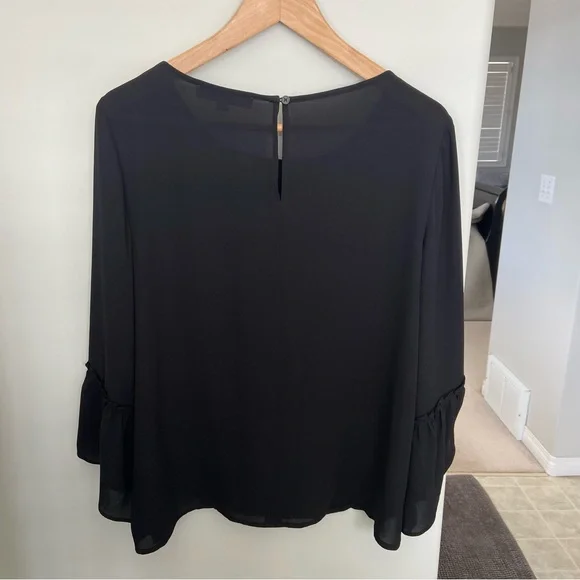 LOFT Ruffle Bell Sleeve Blouse - Picture 6 of 7